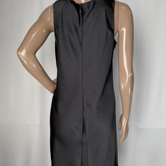 NEW THEORY Women's Sleeveless Twist Neck Mini Dress Black Size S – Silky - NWT - Picture 7 of 10